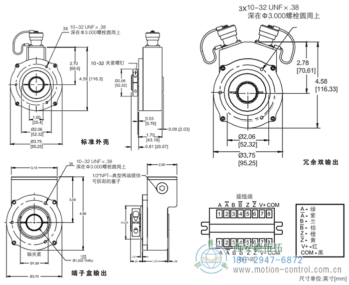 ISD37重載光電增量防爆編碼器外形及安裝尺寸1 - 西安德伍拓自動(dòng)化傳動(dòng)系統(tǒng)有限公司